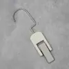 Tienda de ropa gancho de madera maciza pinza pinza para sombrero perchero para bufanda madera original gancho de pinza única bufanda decorativa S negra y blanca