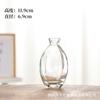 Venta al por mayor jarrón fresco vidrio transparente decoración de escritorio artístico moderno creativo relieve mini decoración arreglo floral