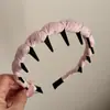 Faixa de Cabelo Colorida de Tecido com Bolinhas para Mulheres, Acessório de Cabelo Simples e Versátil, Design de Coroa Alta, Adequada para Uso Diário, com Dentes para Fixação Antiderrapante