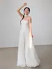 Vestido de Novia Ligero Estilo Coreano Sin Tirantes Falda Plisada Sencilla Nicho Sensación de Alta Gama Vestido para Sesión de Fotos de Viaje al Aire Libre Ceremonia de Obtención del Certificado de Compromiso Falda Abullonada