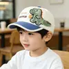 Nuevo Sombrero de Pato para Niños de Otoño e Invierno Dinosaurio de Dibujos Animados Bordado 3D para Niños Gorra de Béisbol Gruesa Cálida Resistente al Viento para Exteriores