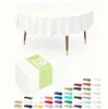Amazon Transfronterizo Mantel Redondo Desechable de Plástico para Mesa Impermeable y a Prueba de Aceite Restaurante Patio Exterior Fila Mantel de 84 pulgadas