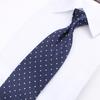 [Em Estoque Atacado] Gravata Masculina de Bolinhas, Textura de Seda Poliéster, Acessório de Gravata Versátil Casual de Alta Qualidade