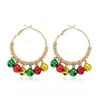 Serie de Campanas de Nuevo Color Transfronteriza Pendientes de Navidad Colgante de Papá Noel Muñeco de Nieve Pendientes de Navidad Europeos y Americanos