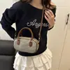 Bolsa Almofada Grande Capacidade Fashion e Simples Verão 2025 Nova Textura Boston Portátil Ombro Transversal Bolsa Almofada