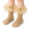 Calcetines para Niños, Calcetines Largos de Encaje, Calcetines de Algodón Delgados de Verano, Calcetines Largos para Bebé, Calcetines para Recién Nacidos Que No Aprietan las Piernas, Calcetines Transpirables de Malla, Venta al por Mayor