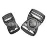 Fábrica 25 ~ 38mm plástico push-type botão de encaixe médio girando fivela ajustável split fivela de segurança fornecimento atacado