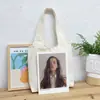 Bolsa colete de ombro e mão estilo preguiçoso de grande capacidade original, estilo coreano simples, bolsa de lona para estudantes, bolsa de livros feminina de verão