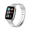 Adecuado para la banda de reloj Redmi Watch 3 Active, Banda de reloj de acero inoxidable sólido con eslabones de bambú de una sola cuenta para Redmi Watch 3