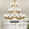 Nuevo candelabro de sala de estar de villa estilo chino iluminación Zhongshan lámpara de salón de proyecto de hotel autoconstruido estilo chino edificio dúplex
