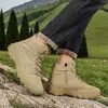 Nuevas Botas Todoterreno de Suela Gruesa de Otoño Botas Militares de Caña Alta Zapatos Deportivos de Exterior para Hombre Zapatos Casuales Botas de Senderismo Resistentes al Desgaste Antideslizantes