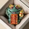 Mascota Creativa de Arenisca Verde de Fábrica para Candidatos a Exámenes, Figura Inspiradora de Bendición del Oficial Celestial Figura