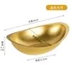 Cuenco de Lingote de Oro Transfronterizo Acero Inoxidable 304 Cuenco para Ensalada Restaurante Hot Pot Cuenco para Snacks Cuenco para Postres Vajilla de Cocina Coreana