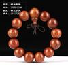 Pulsera de pera Huanghua de Myanmar 20 cuentas de Buda de madera Templo Pulsera de hombre juego de texto cuentas de rosario joyería juego de texto regalo fabricantes al por mayor