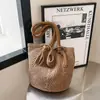 Nueva Bolsa Casual de Algodón Tejido de Gran Capacidad, Nueva Bolsa Tejida Hueca, Bolso de Hombro Estilo Perezoso, Bolsa de Playa para Vacaciones
