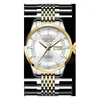 Reloj Guanqin para Hombre Reloj Mecánico Totalmente Automático Reloj Dorado Tendencia de Moda Luminoso Resistente al Agua de Negocios Correa de Acero Reloj para Hombre