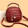 Cross2026 Outono Nova Bolsa Transversal de Ombro Único Grande Capacidade Textura Tendência Moda Bolsa de Mão para o Dia a Dia Bolsa Redonda Bolsa Feminina