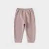 Calças de outono para bebê, camada base infantil para primavera, outono e inverno, calças de dormir justas, para 1 ano, para meninos e meninas, calças com abertura entre as pernas, calças quentes para bebês