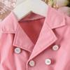 Conjunto de dos piezas de ropa infantil Baopin de verano para niñas, sin mangas, con cuello cruzado, falda de princesa de malla y cinturón