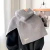 Bufanda para Mujer Otoño e Invierno Protección del Cuello Primavera Bufanda de Punto de Alta Calidad 2023 Nuevo Chal de Cuello Alto Doble Propósito Decorativo Coreano