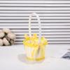 Mini Cesto de Armazenamento de Vime Sintético Tecido Imitação de Frutas Casamento Cesto de Pétalas Portátil para Flor Criança Animal de Estimação Cesto Tecido à Mão Personalizado