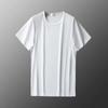 Camiseta deportiva de manga corta para hombre, transpirable, de secado rápido, de malla fina, combinable con todo, de seda helada, holgada y moderna.