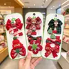 2026 Nuevos Accesorios para el Cabello de Navidad para Niños Papá Noel Árbol de Navidad Reno Pinzas para el Cabello Pinzas Laterales para Festival Juego de Cinco Piezas