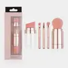 Set de brochas de maquillaje de 5 piezas para viajes transfronterizos, brocha para polvo suelto 5 en 1 desmontable, brocha para sombras de ojos, borla de maquillaje, herramienta de esponja de belleza