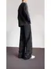 Venta directa del fabricante: Pantalones Deportivos Casuales Sueltos con Cordón Estilo Americano, Elásticos en la Cintura para Primavera y Verano, Pierna Ancha Versátiles, Caída Suave, Adelgazantes