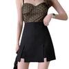 Shorts Saia A-Line de Cintura Alta para Mulheres, Shorts Sexy Casuais de Verão para Garota Quente