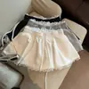 Foto real de shorts de encaje de punto de moda de verano para mujer de Dongdaemun, Corea