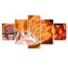 One Piece Ace Pintura Decorativa de Cinco Partes Dibujos Animados Japonés Anime Japonés Núcleo de Pintura Venta al por Mayor Arte Lienzo Inyección de Tinta