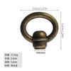 Jingmao Nuevo Color Bronce Chino Hilo 8mm Cajón Vintage Aleación Manija Mueble Caja de Madera