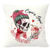 2023 Nuevo Transfronterizo Amazon Día de San Valentín Funda de Almohada Estampada de Café Sala de Estar Dormitorio Mesita de Noche Cojín Funda
