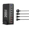 Comércio Exterior Suprimento Transfronteiriço 800W Carregamento de Viagem Plugue de Carregamento de Mesa Multi-Porta Adaptador Carregador Rápido de Nitreto de Gálio Pd