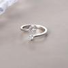 Anillo de Plata de Ley S925 con Letra Moda Elegante Lujo Accesible Diseño de Nicho Dedo Índice 2022 Nuevo Estilo Caliente de Moda