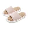 Chinelos de verão de sola grossa de linho feminino para a primavera e o outono casa casal piso de madeira interno Chinelos de algodão e linho Four Seasons para homens