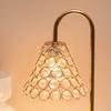 Lámpara de Cera Fundida para Aromaterapia Cristal Sin Fuego Vela Aromática Dormitorio Mesa de Noche Escritorio Luz Lámpara de Mesa Decorativa de Lujo Regalo Transfronterizo