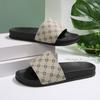 Zapatillas de nuevo estilo para comercio exterior con suela gruesa para mujer, verano, estilo europeo y americano, para usar en exteriores, sandalias de playa estampadas, suministro para habitaciones