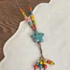 Collar Largo de Madera Estilo Chino Retro para Mujer, Cadena para Suéter de Cuello Halter Estilo Étnico de Nicho, Accesorios Versátiles de Estilo Nacional para el Día a Día