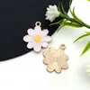 Moda Simples Flor Branca Série Flor Pingente Feito à Mão DIY Colar Pulseira Brincos Acessórios de Joalheria Material