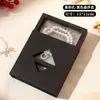 Caja de suspensión con película de PE en stock para joyería, accesorios de uñas portátiles antioxidación, caja de exhibición transparente para anillos, caja de embalaje para pulseras