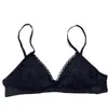 Ropa interior para niña con encaje de deseo puro, copa de triángulo, busto pequeño, pecho plano, sujetador inalámbrico fino y cómodo para estudiantes, estilo de verano