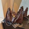 Bolso bandolera de alta gama transfronterizo para mujer 2024 nuevo otoño e invierno popular de gran capacidad retro versátil para ir al trabajo tipo dumpling