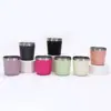 Vaso de leche de acero inoxidable 304 sencillo y transfronterizo, doble vacío, ideal como regalo o para usar al aire libre. Mini termo portátil para coche.