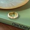 Anillo de Bambú Mariposa Diseño Nicho para Mujer Retro Francés Ajustable Esmalte Anillo que no se Desvanece Joyería Estilo ins