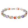 Pulseira de zircônia com cor de folhas zircônia de alta qualidade incrustada rede temperamento joias de moda feminina fábrica direta lote