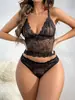 TikTok Amazon AliExpress Más Vendido Mejor Vendedor Alta Calidad Hogar Casual Íntimo Tentación Pijama Conjunto de Dos Piezas