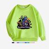 Moletom Jaqueta Infantil Estampado Amigos Arco-Íris Azul Outono Inverno Veludo Espessado Gola Redonda Manga Longa