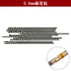 Broca helicoidal de acero de alta velocidad con vástago recto para tallar cuentas budistas, ámbar y perlas, Herramienta manual de giro pequeño para taladro eléctrico en miniatura
